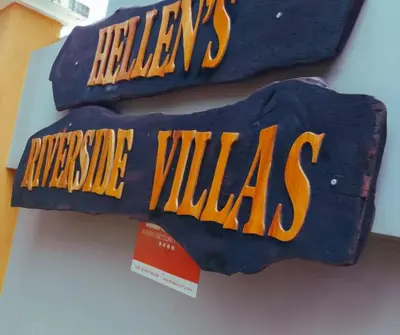 two bags of cheese milks sitting on a table at Hellen's Riverside villas in Moshi